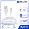 Cáp sạc USB-A to Lightning 2.4A màu trắng